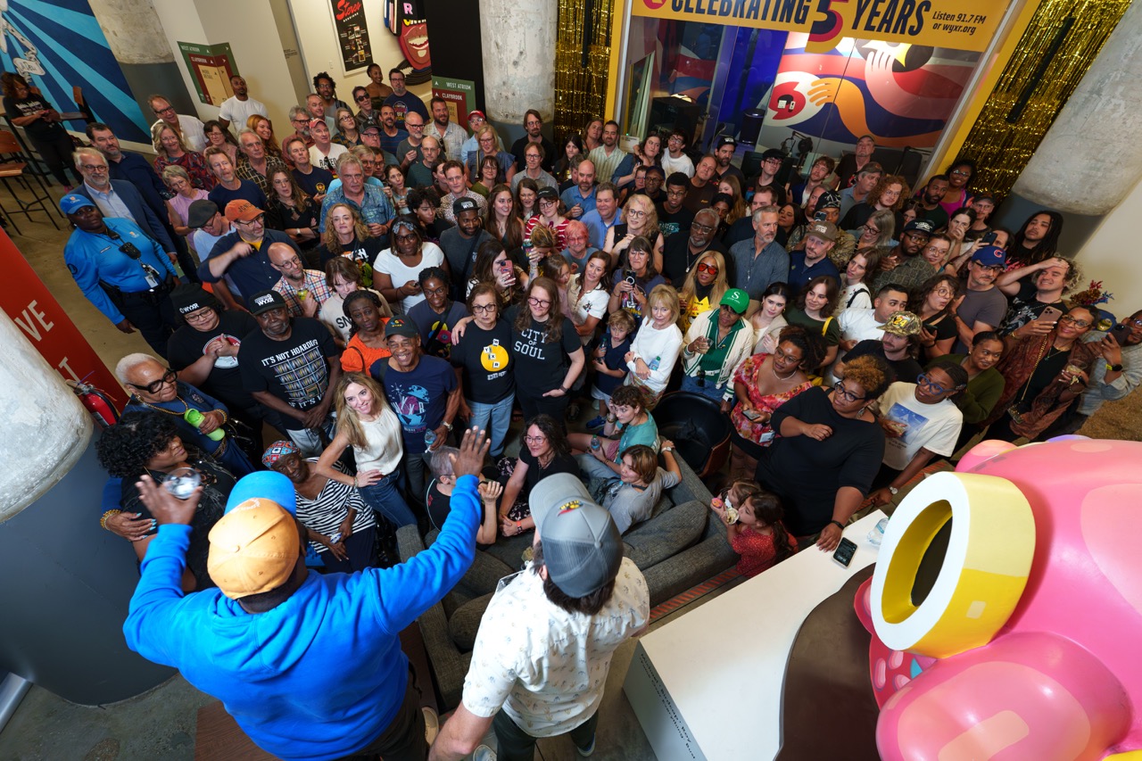 DJ celebrating 5 years of WYXR